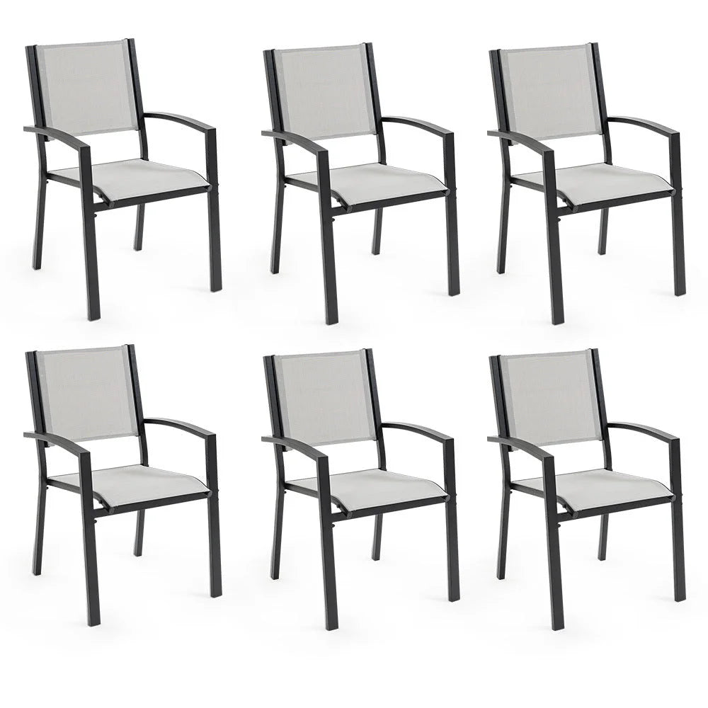 FORTIA 6pc Outdoor Dining Chair Set for Outside - Furniture