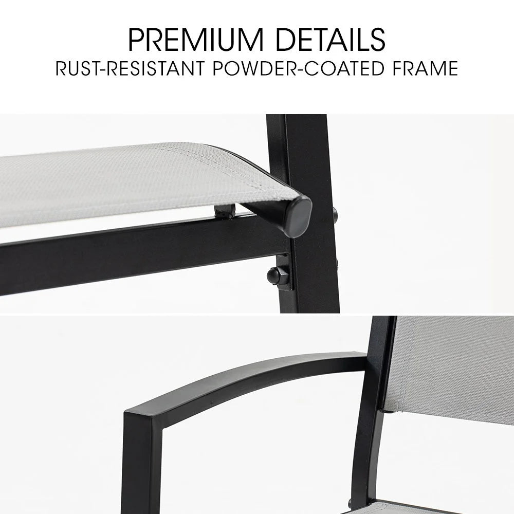 FORTIA 7pc Outdoor Dining Furniture Set Table and Chairs