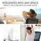 Office chair with natural finish and practical hardware
