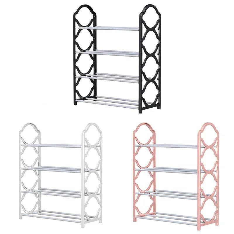 Four Layer Shoe Rack Storage Organizer Multi Tier Shoe