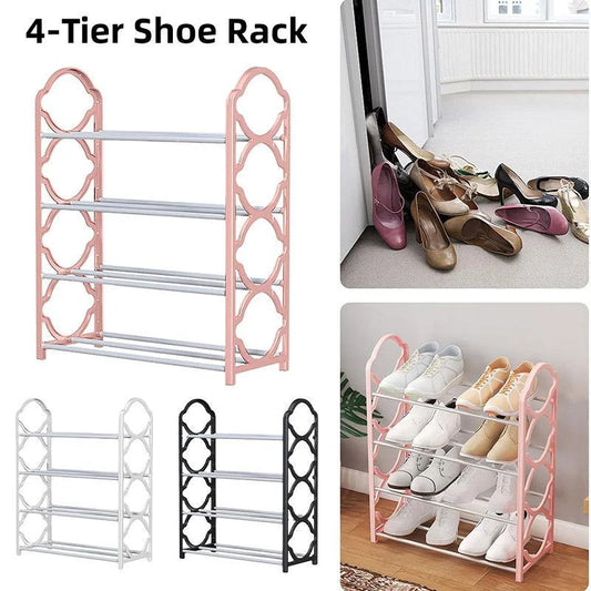 Four Layer Shoe Rack Storage Organizer Multi Tier Shoe