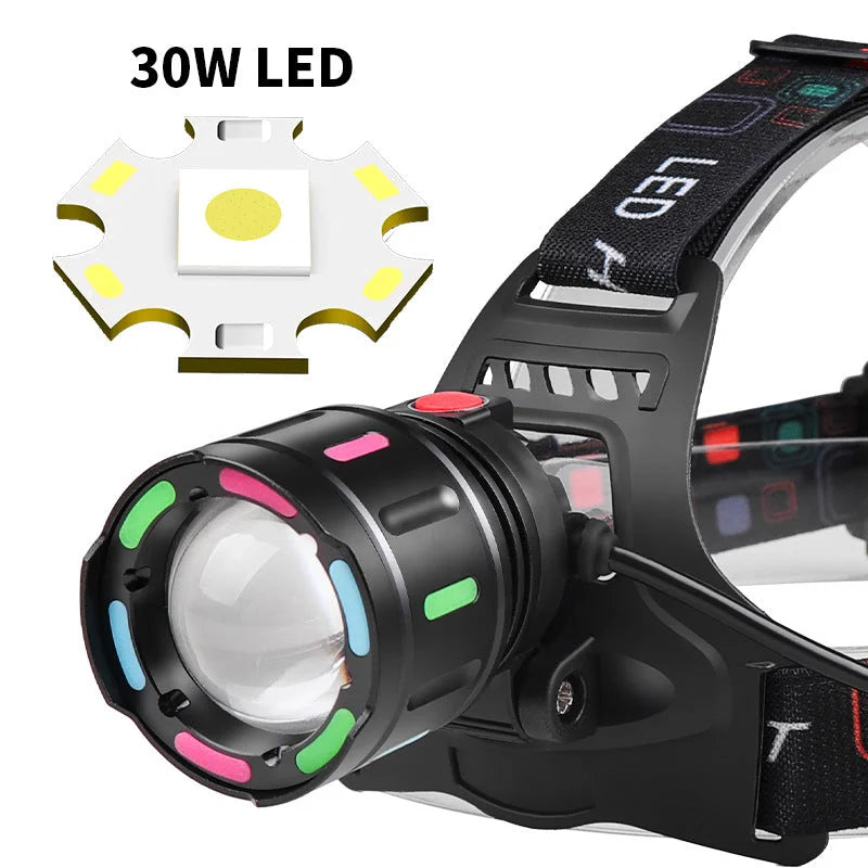 Fourth Gear Rechargeable White Laser Headlamp - Long-Range