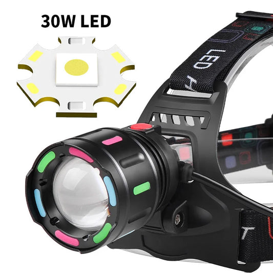 Fourth Gear Rechargeable White Laser Headlamp - Long-Range