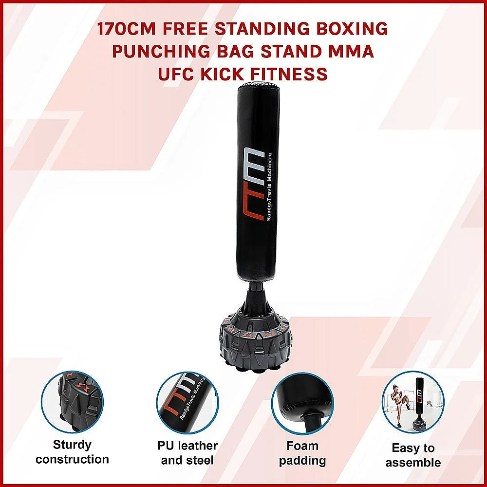 Free Standing Boxing Punching Bag Stand 170cm MMA UFC Kick