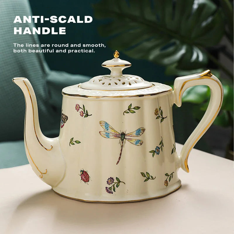 French Coffee Cup and Saucer Teapot Set - Occasions