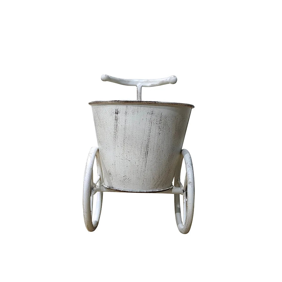 French Country Triangle w Pot Planter 21cm - Home & Garden