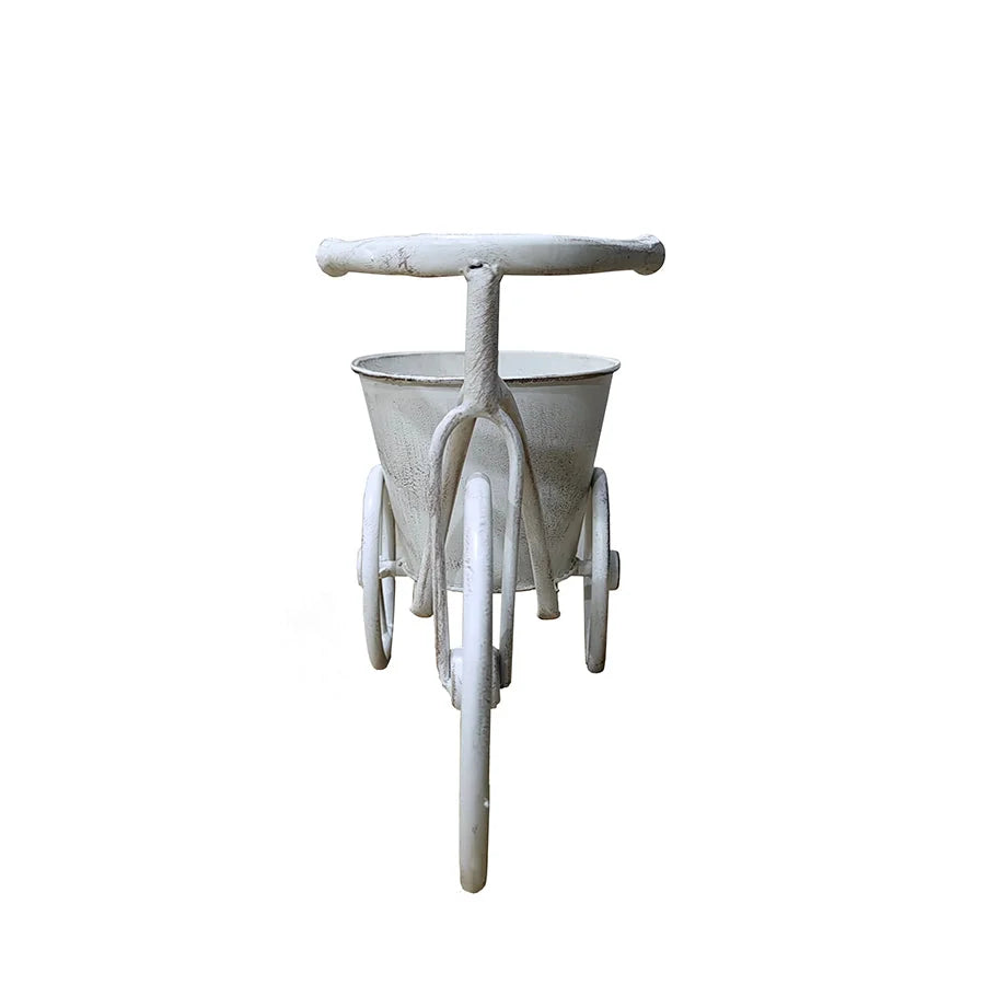 French Country Triangle w Pot Planter 21cm - Home & Garden