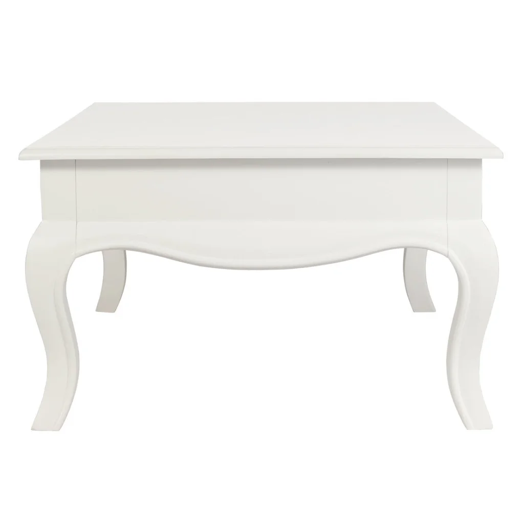 French Provincial 2 Drawer Coffee Table - White - Furniture