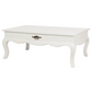 French Provincial 2 Drawer Coffee Table - White - Furniture