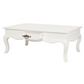 French Provincial 2 Drawer Coffee Table - White - Furniture