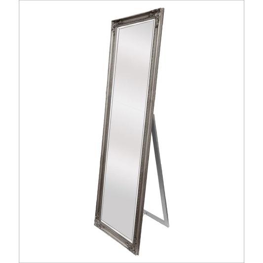 French Provincial Ornate Mirror - Antique Silver - Free