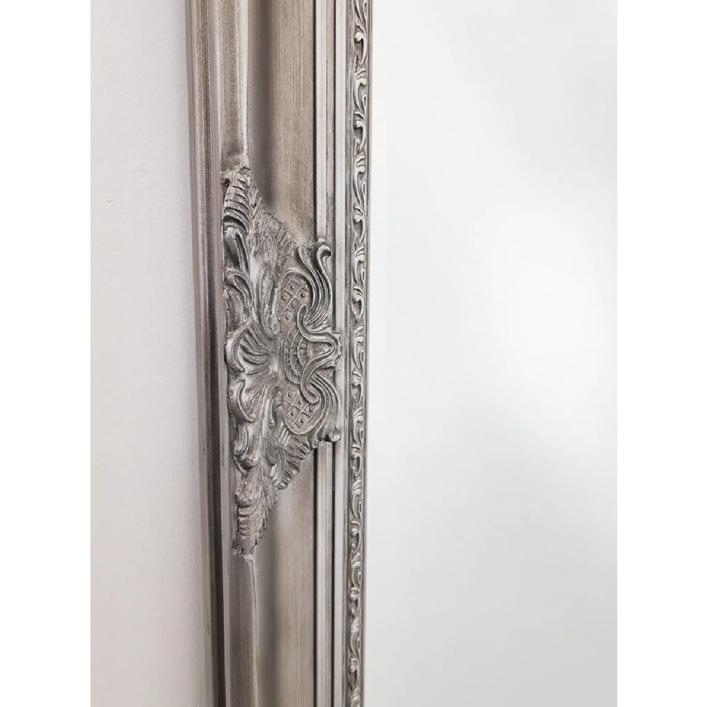 French Provincial Ornate Mirror - ANTIQUE SILVER- X Large
