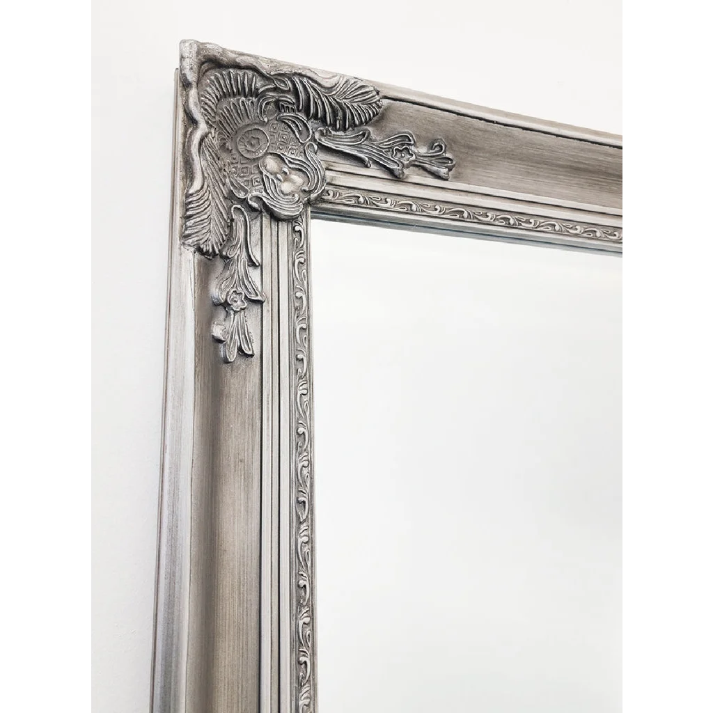 French Provincial Ornate Mirror - ANTIQUE SILVER- X Large