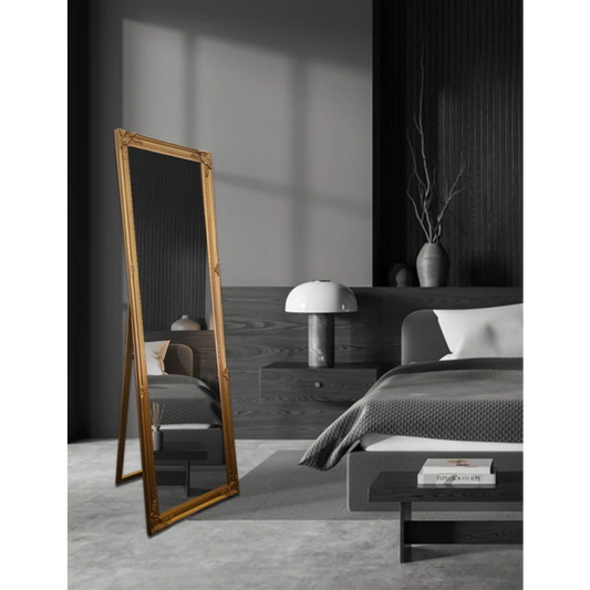 French Provincial Ornate Mirror - Gold - Free Standing 50cm