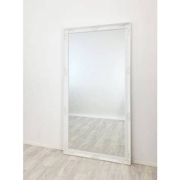 French Provincial Ornate Mirror - WHITE - X Large 100cm x