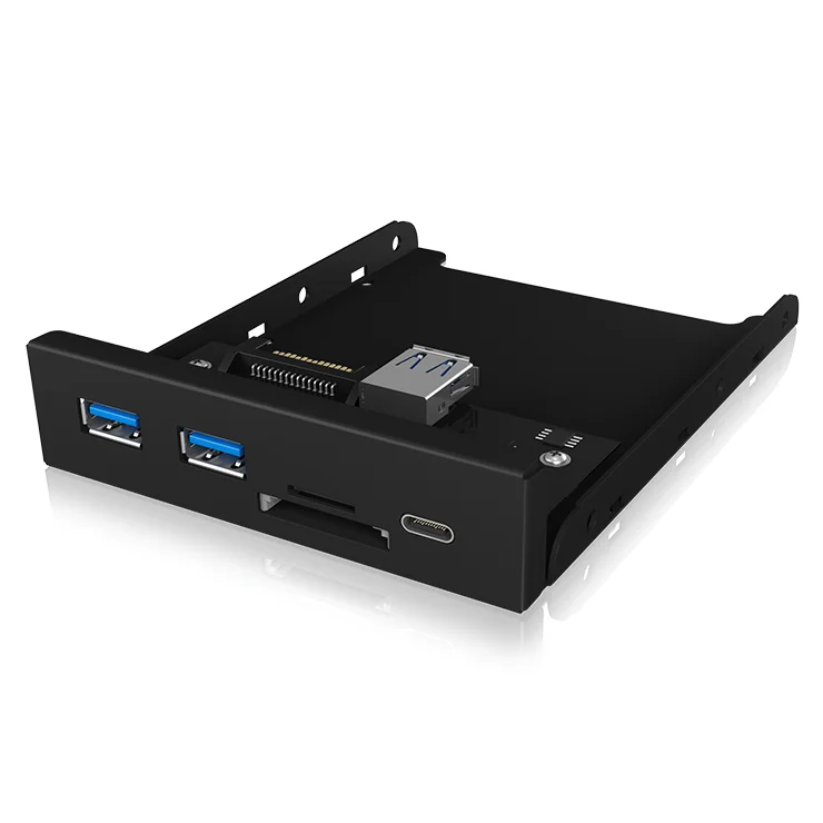 Front Panel with USB 3.0 Type-C & Type-A Hub with Card