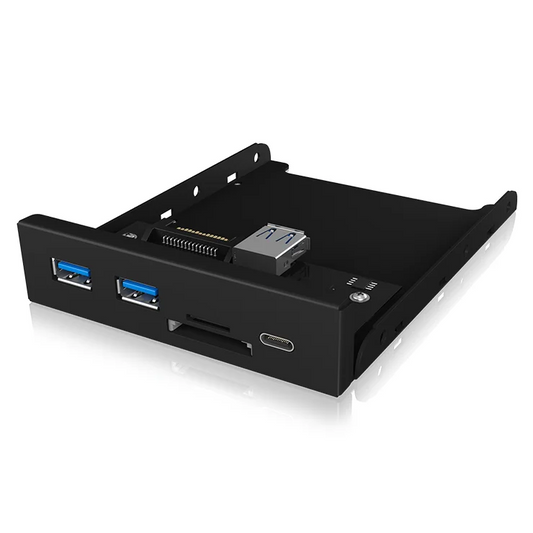 Front Panel with USB 3.0 Type-C & Type-A Hub with Card