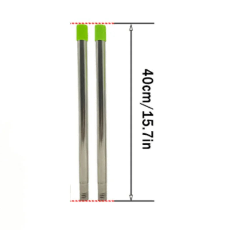 Fruit picking tool with telescopic pole - stainless steel