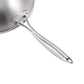 Fry Pan Premium 18/10 Stainless Steel 34cm Top Grade Skillet with Helper Handle and Lid