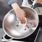 Fry Pan Premium 2X 18/10 Stainless Steel 34cm Top Grade Skillet with Helper Handle and Lid