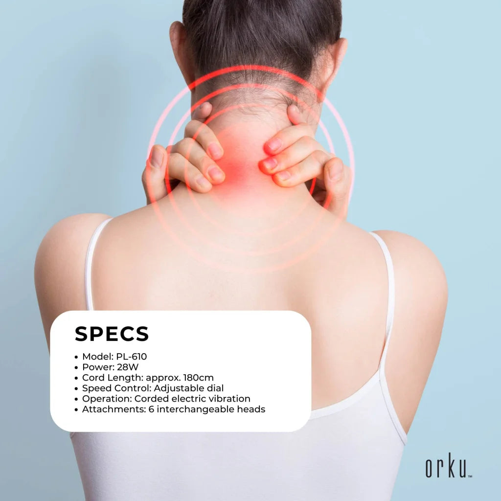 Full Body Handheld Massager - 6 Massage Heads Neck Shoulder