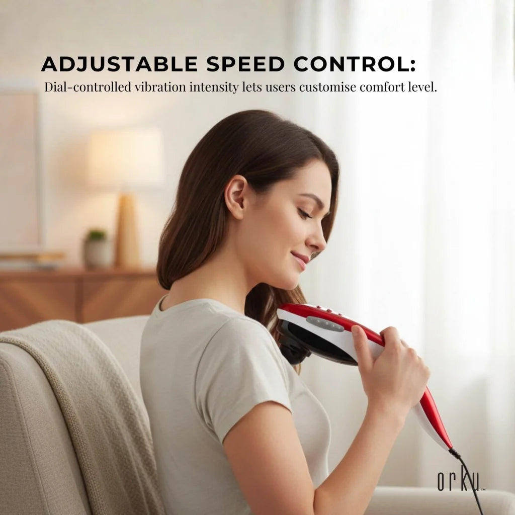 Full Body Handheld Massager - 6 Massage Heads Neck Shoulder