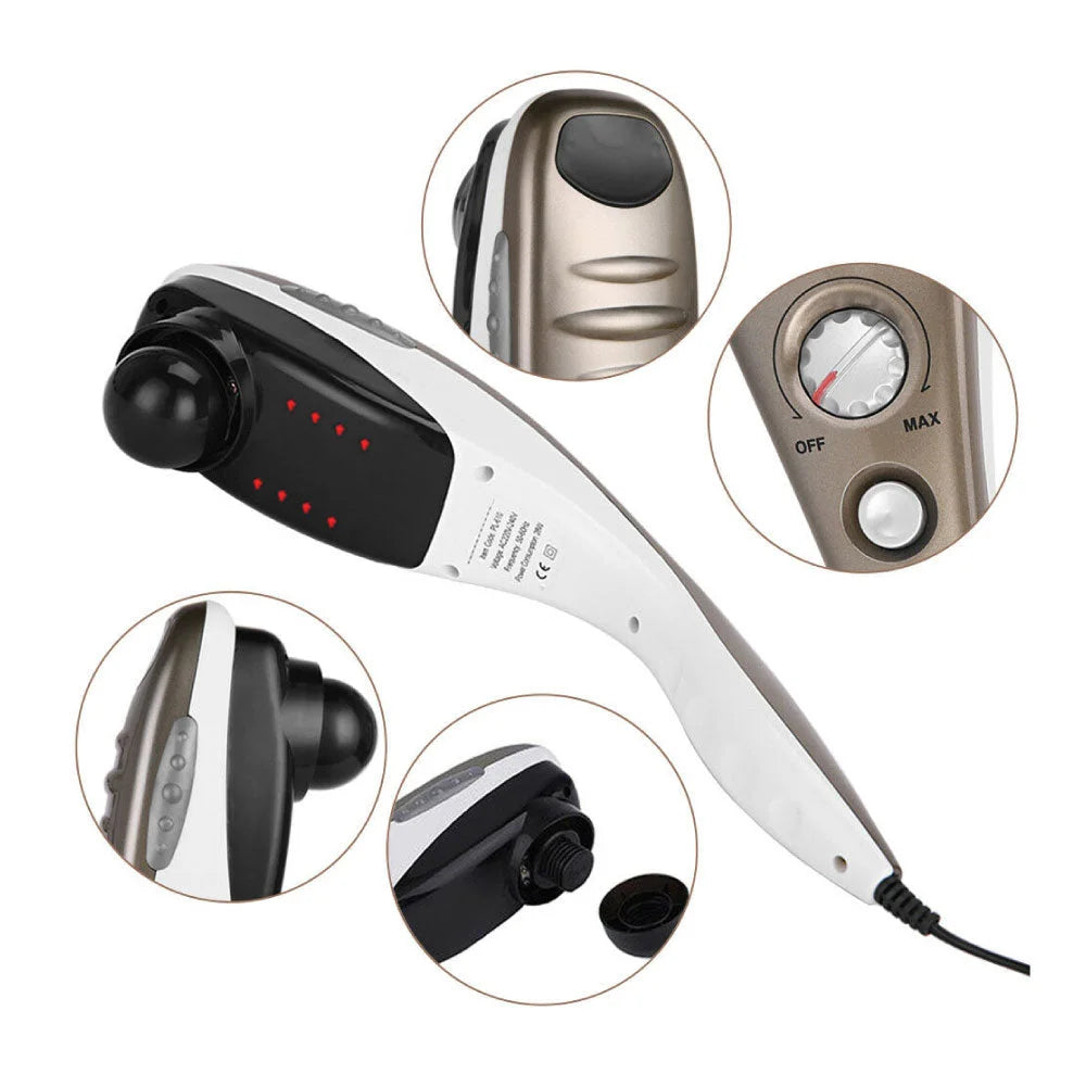 Full Body Handheld Massager Machine Champagne - 6 Massage