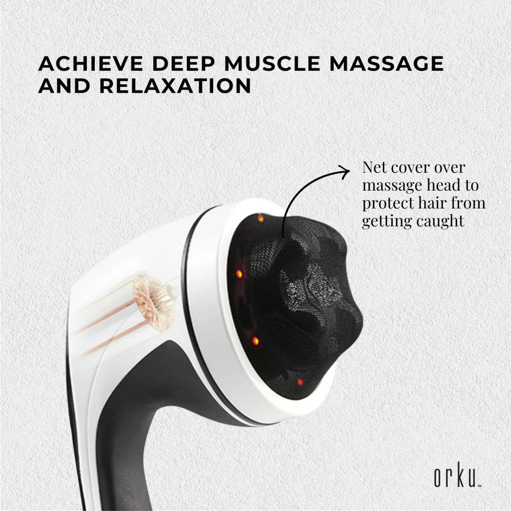Full Body Vibration Handheld Massager - 4 Massage Heads