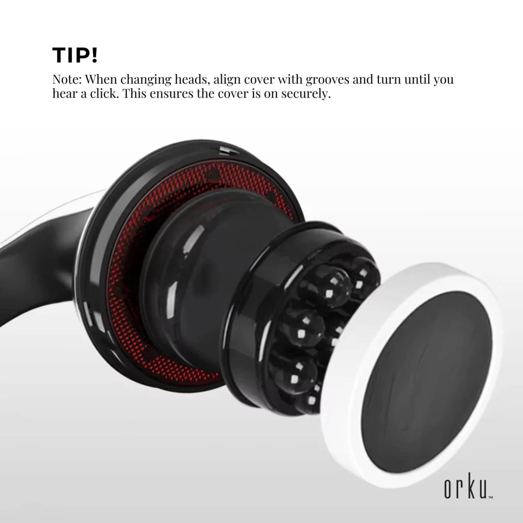 Full Body Vibration Handheld Massager - 4 Massage Heads