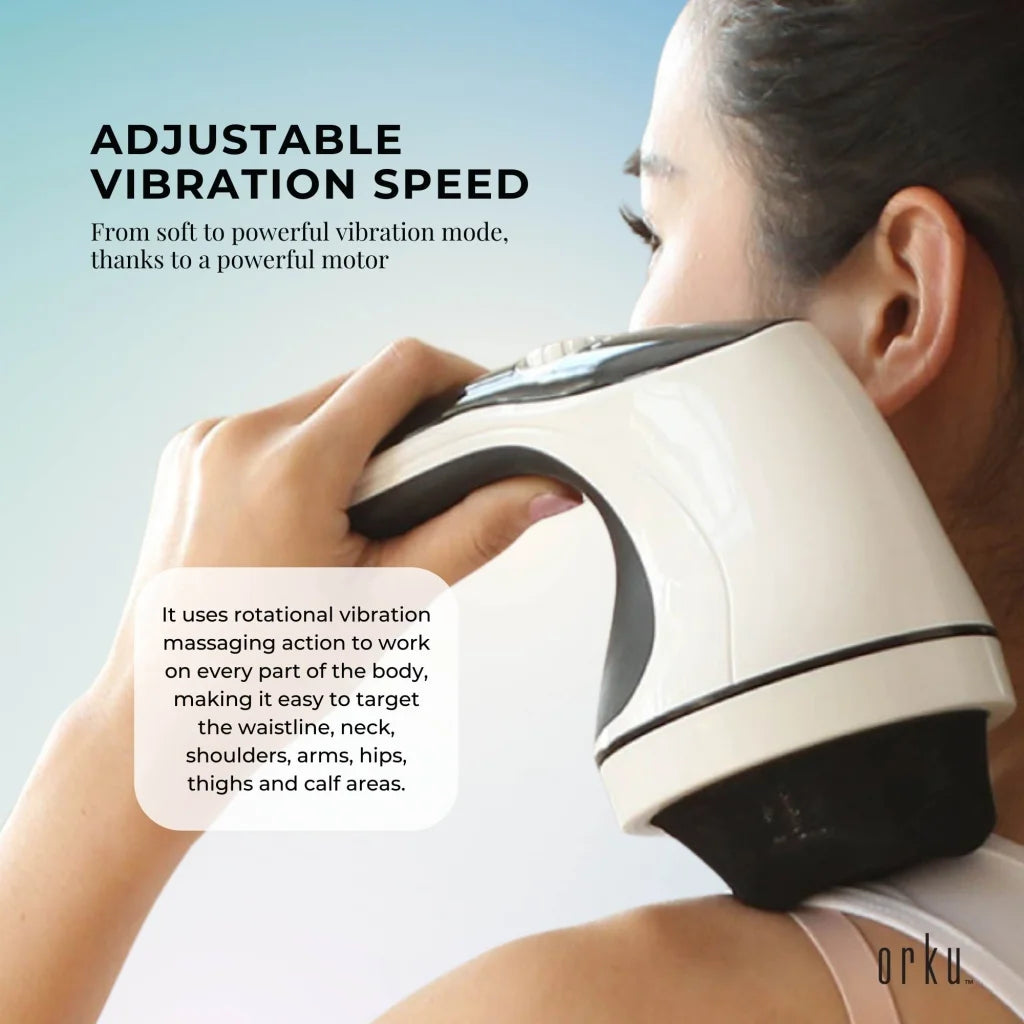 Full Body Vibration Handheld Massager - 4 Massage Heads