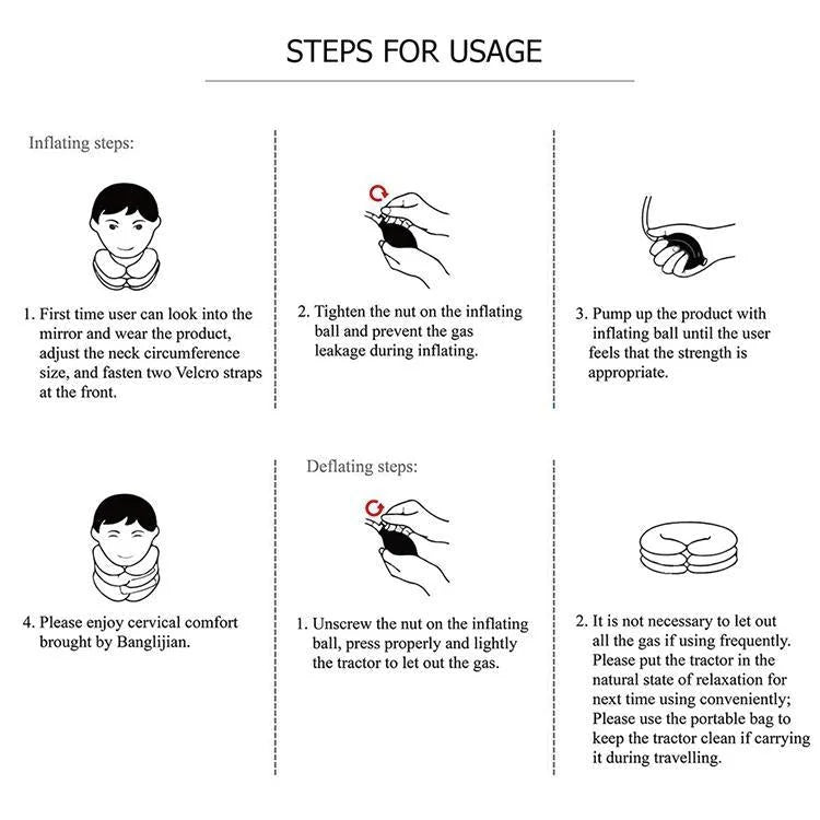 Full Cashmere Cervical Traction Instrument Neck Massage &