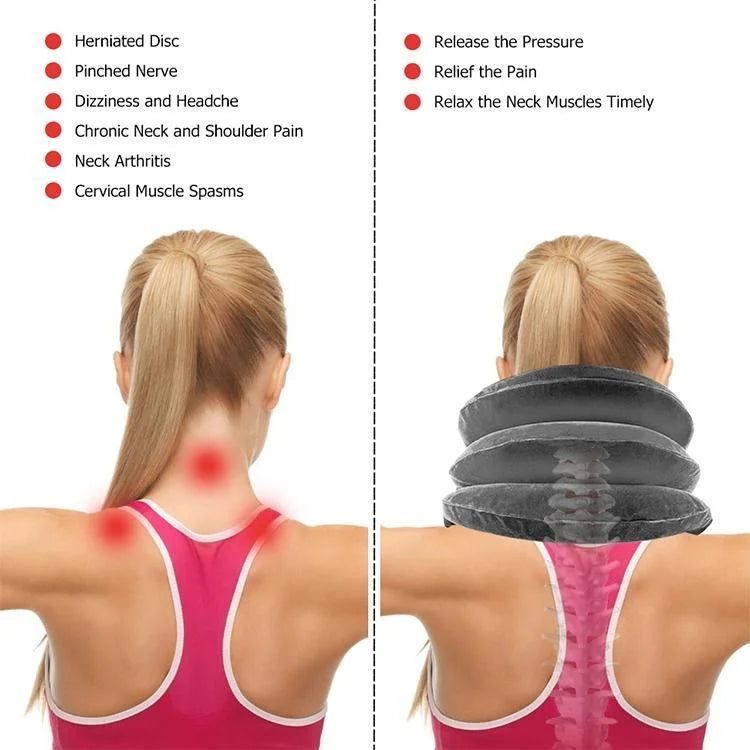 Full Cashmere Cervical Traction Instrument Neck Massage &