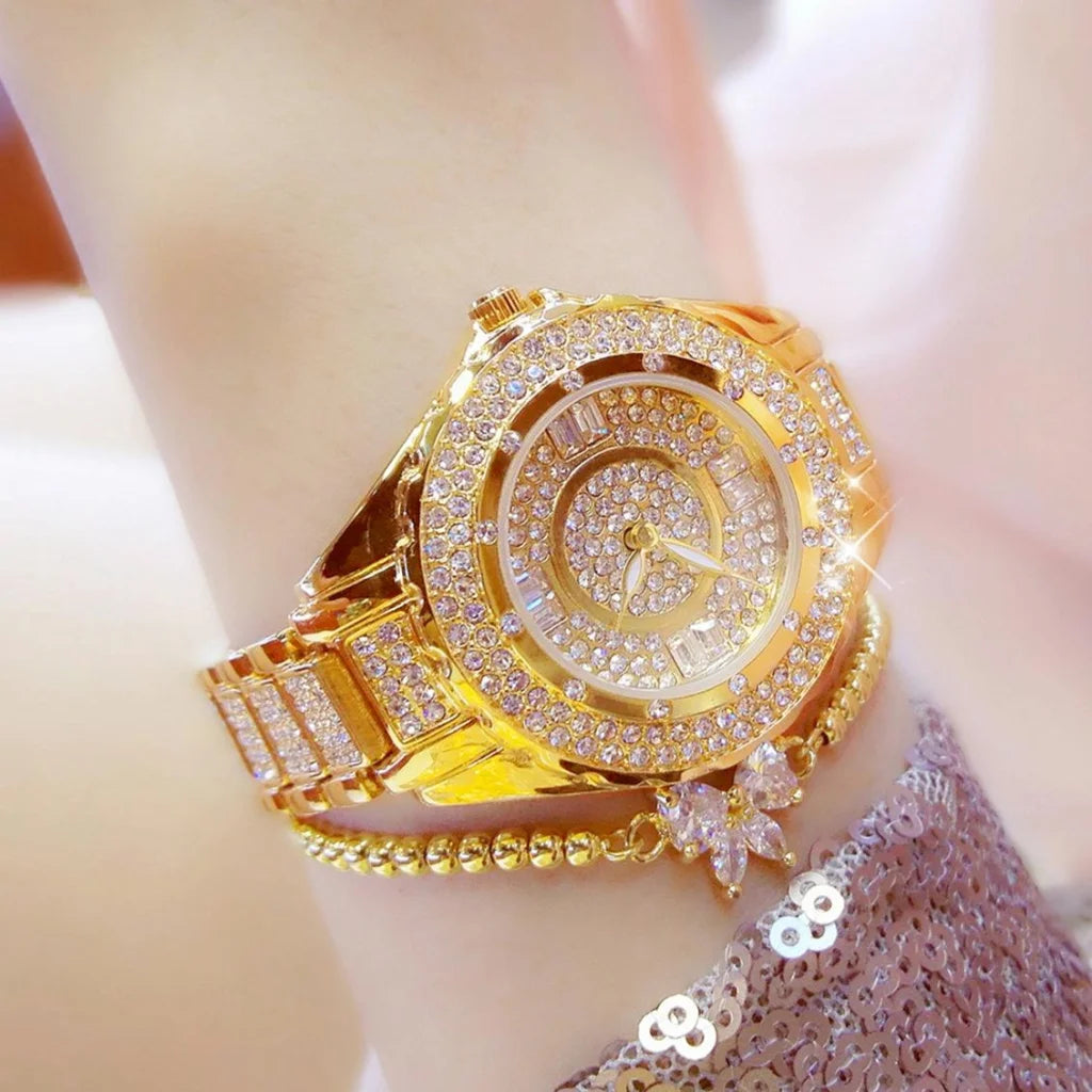 Full Diamond Women Watch - Niche Collection - Rose Gold