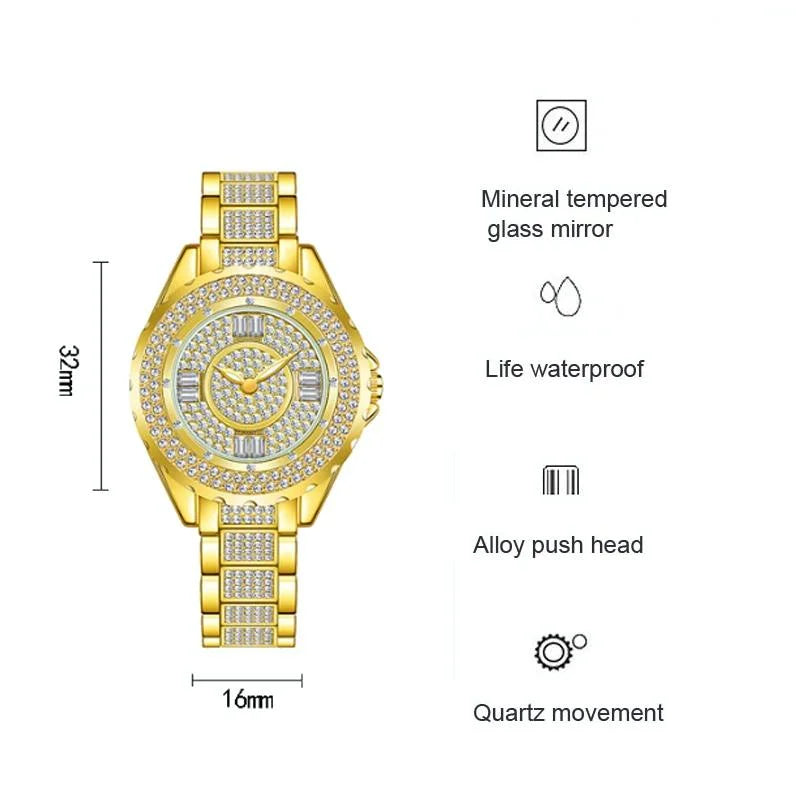 Full Diamond Women Watch - Niche Collection - Silver