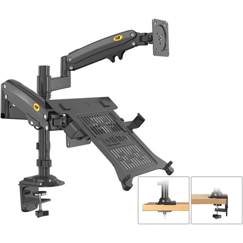 Full Motion Dual Arm Clamp for 22-32 Inch Lcd Tv Monitor