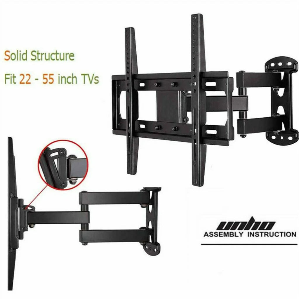 Full Motion TV Wall Mount Bracket 27-55 for Samsung TCL
