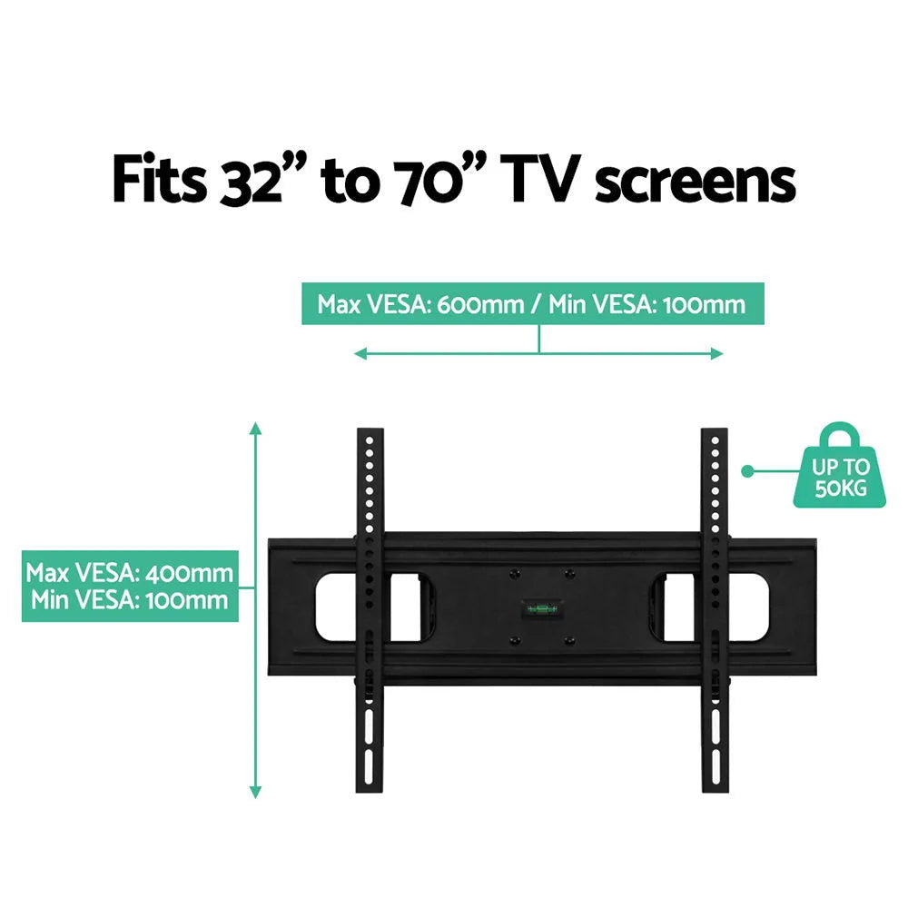 Full Motion TV Wall Mount Bracket Swivel LED LCD Plasma