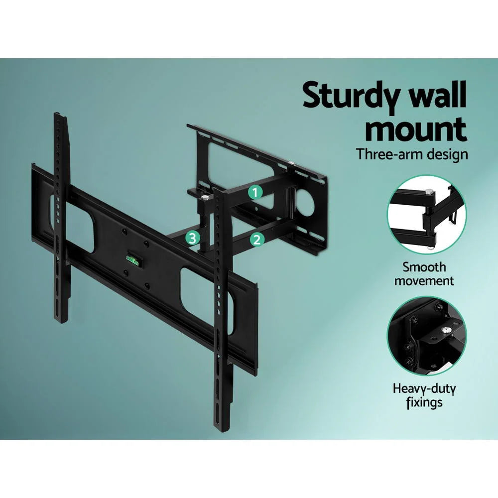 Full Motion TV Wall Mount Bracket Swivel LED LCD Plasma