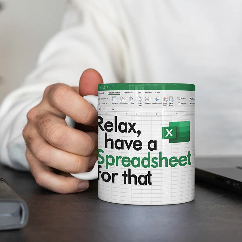 Funny Excel Spreadsheet Mug