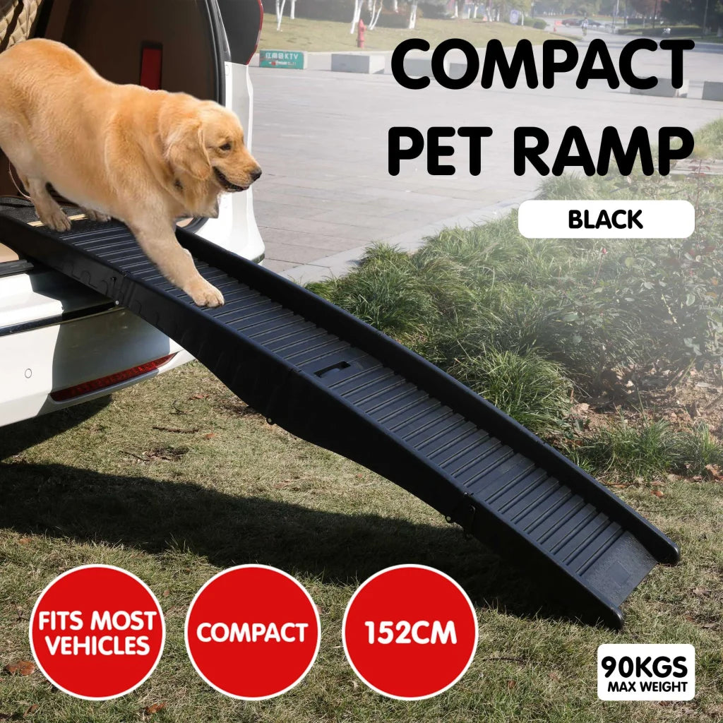 Furtastic 152cm Portable Dog Pet Ramp - Black - Pet Care >