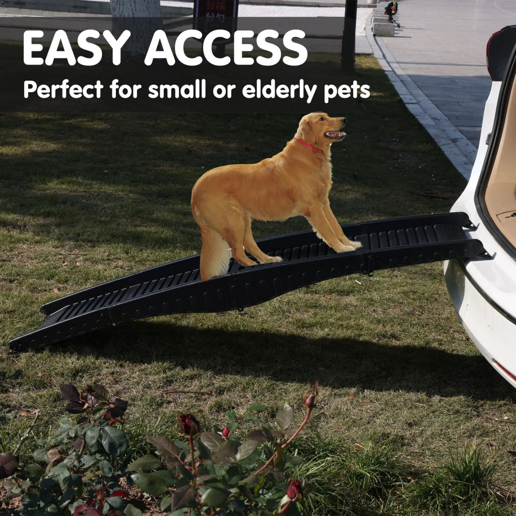 Furtastic 152cm Portable Dog Pet Ramp - Black - Pet Care >