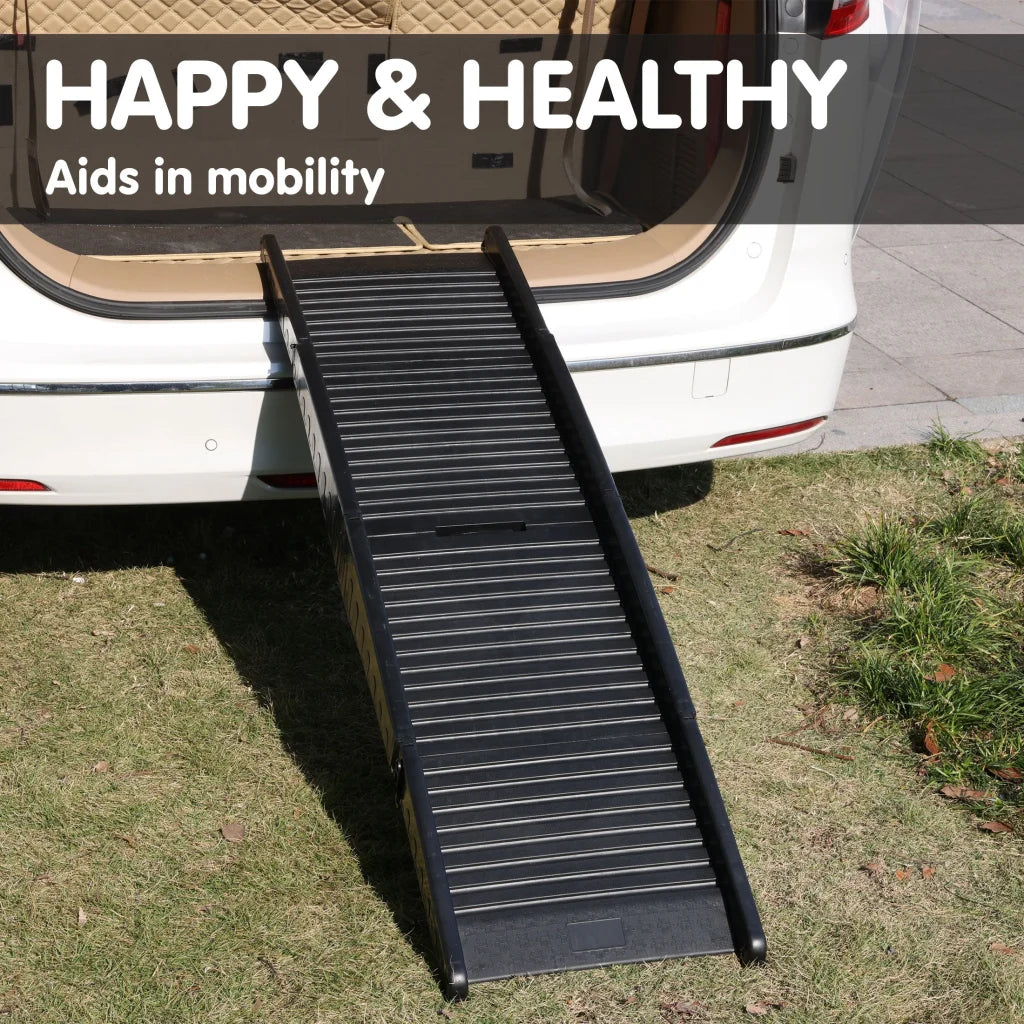 Furtastic 152cm Portable Dog Pet Ramp - Black - Pet Care >