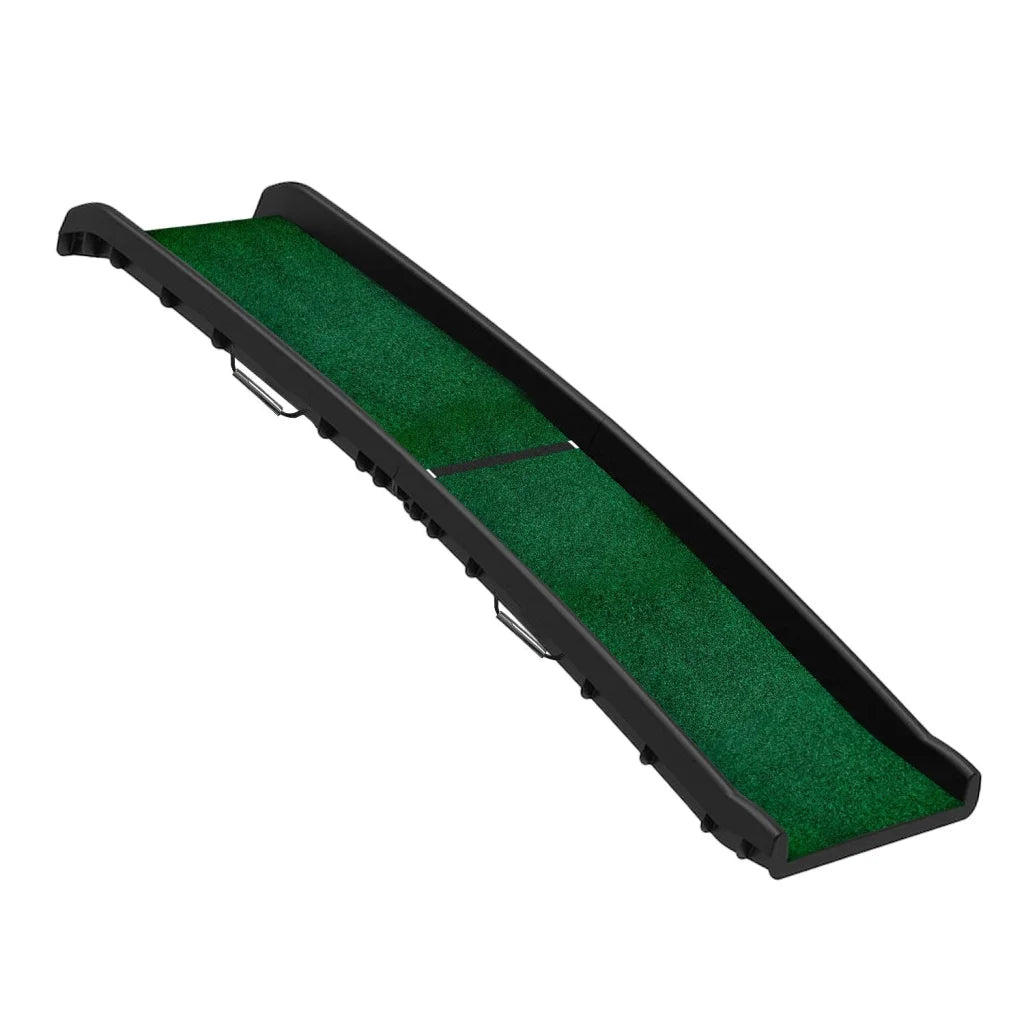 Furtastic Foldable Dog Ramp with Poly-Grass Grip Surface
