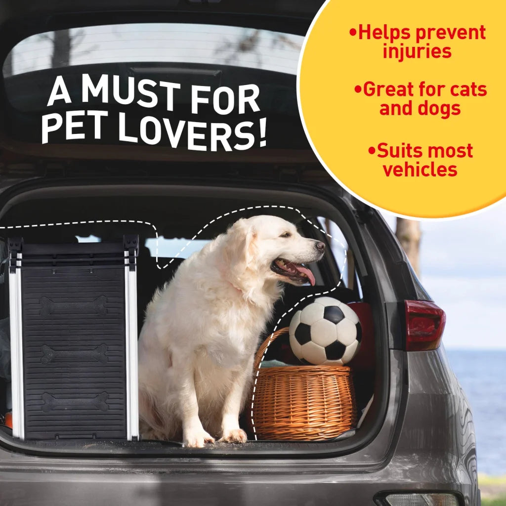 Furtastic Heavy-Duty Aluminium Telescopic Dog Pet Ramp