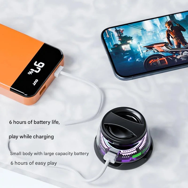 G300 Magnetic Suction Bluetooth Speaker - RGB Lights 40mm
