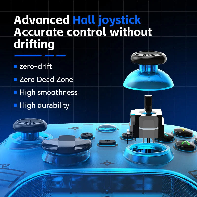 G6 Pro Wireless Gaming Controller - Hall Joysticks &