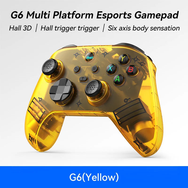 G6 Pro Wireless Gaming Controller - Hall Joysticks &