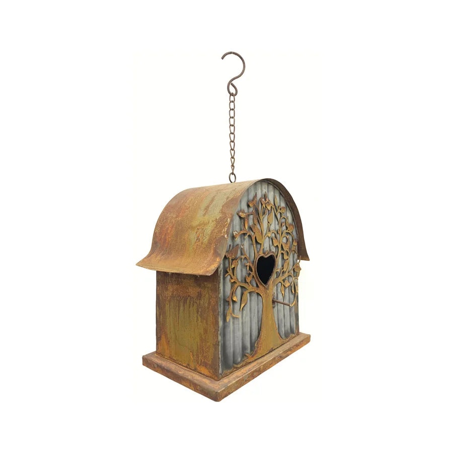 Galv & Rust Hanging Tree Birdhouse 42cm - Baby & Kids >
