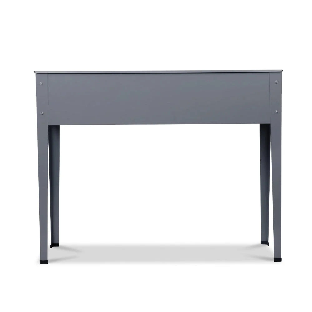 Galvanised Steel Raised Garden Bed 100x80x30cm Standing Box