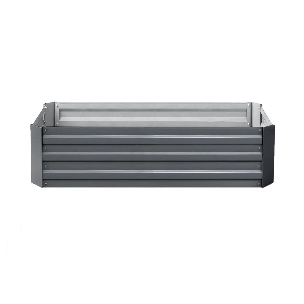 Galvanised Steel Raised Garden Bed (2pcs) 120x90x30cm